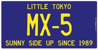 69 PIT STOP US License Plate MX5